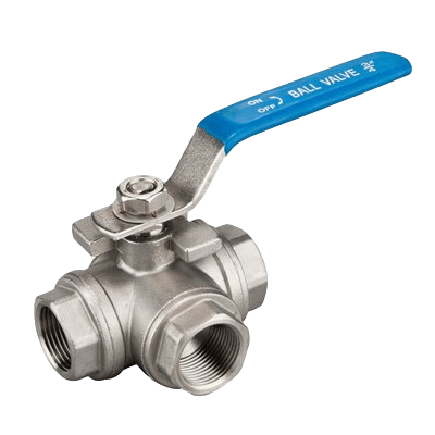 3-Way Ball Valve, N 353 L/T, 316,  L-/T-bore, reduced, PN 63