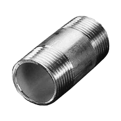 Barrel-nipple, # 310,  sim. to EN 10241:2000  (DIN 2982), produced from welding pipe, lengths in mm, further special lengths on request