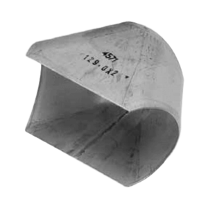 Sattelstutzen,  ähnl. DIN 2618, aus Blech gefertigt, mit seitlich geraden Abgängen (angepasst auf größere Rohrdurchmesser - auf Anfrage)