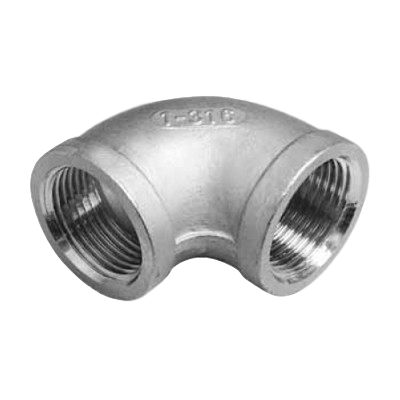 Elbow 90°, F/F, # 301, AISI 316, casted, sim. to DIN EN 10241:2000  (DIN 2987)