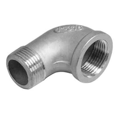 Elbow 90°, F/M, # 304, AISI 316, casted, sim. to DIN EN 10241:2000  (DIN 2987)