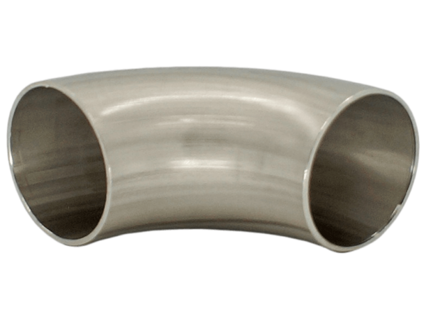 Bogen, DIN 11852, 90°, in V2A oder V4A, metallblank oder poliert