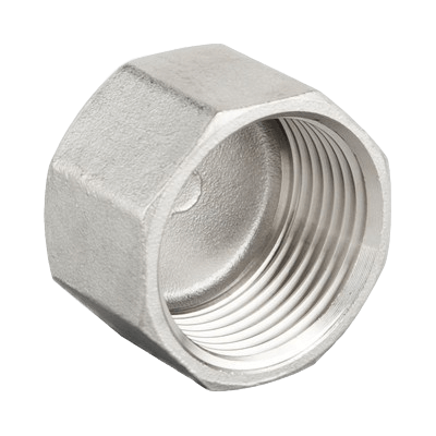 Hexagon Cap, 6/8/10 edge # 326, AISI 316,  casted, sim. to DIN EN 10241:2000  (DIN 2991)